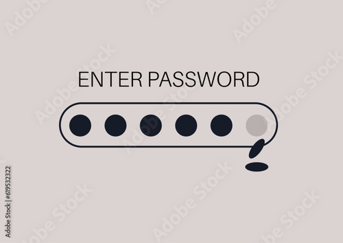 Enter password error, wrong symbols falling down from the form