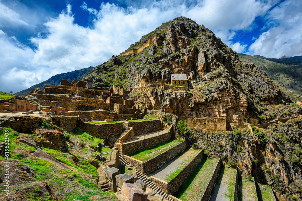 Ollantaytambo Temple hill, Sacred Valley, Cusco, Peru