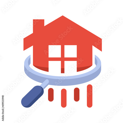Illustration of a quick search for home information.
