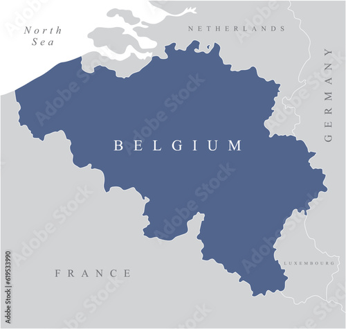 Map of Belgium