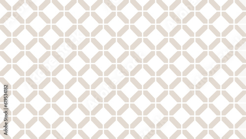 Wallpaper Mural Beige-grey and white seamless pattern with ornament Torontodigital.ca
