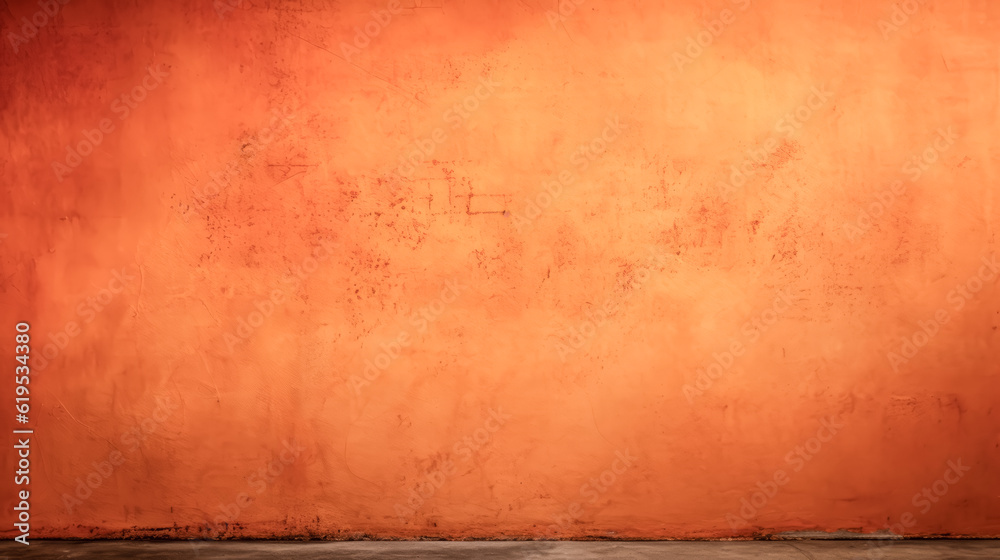 Fototapeta premium He creates a vibrant, orange background texture with a vignette effect.