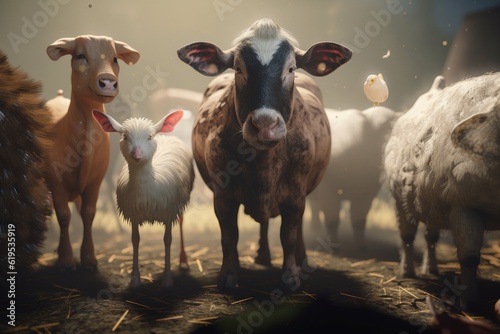 Farm animals, Generative AI