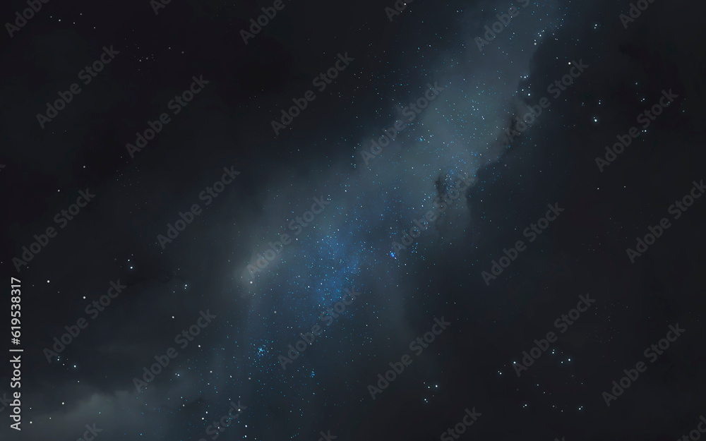 Fototapeta premium 3D illustration of nebula in deep space. 5K realistic science fiction art. Elements of image provided by Nasa