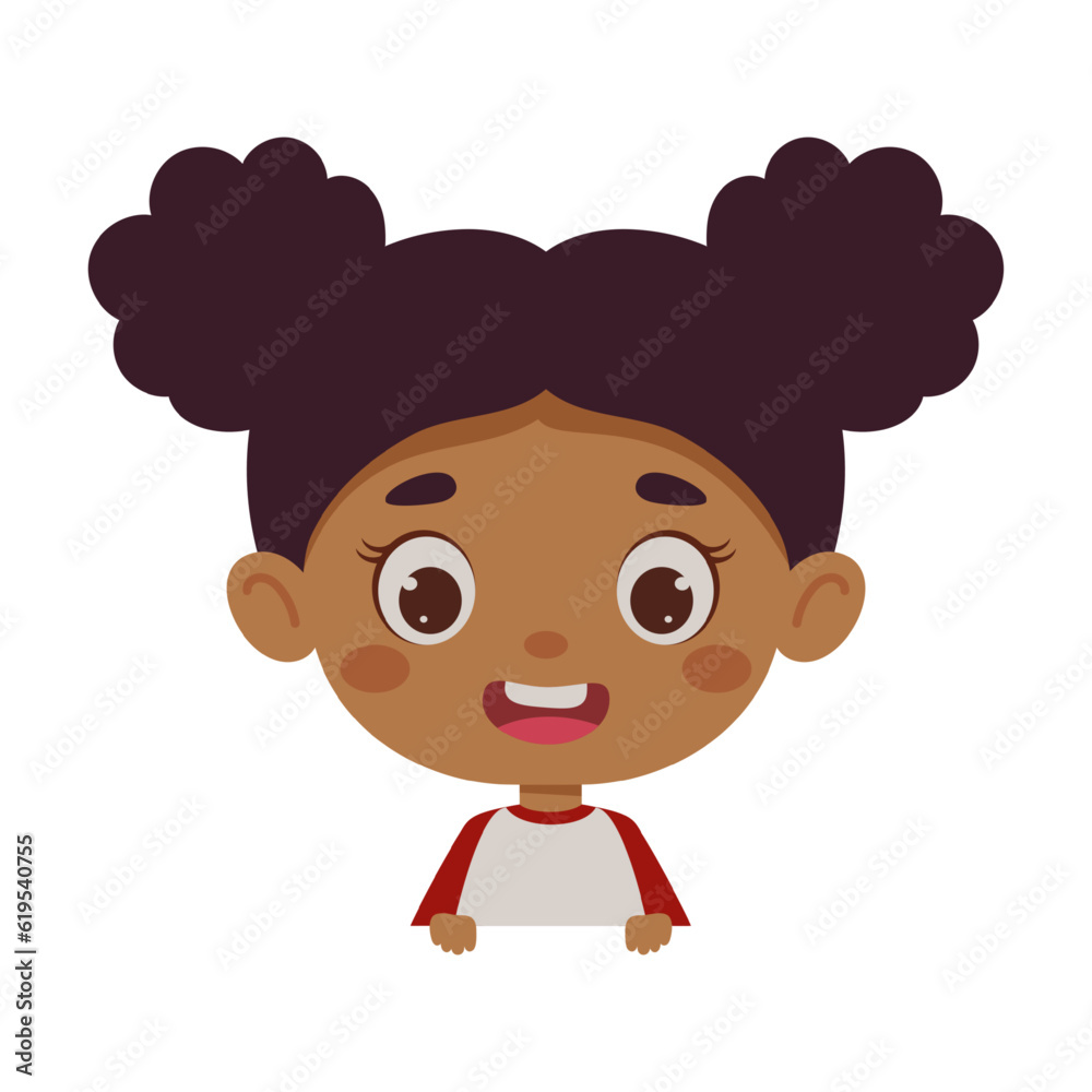 Cute little kid girl. Template for children design. Cartoon schoolgirl character. Vector illustration Cute little kid girl. Template for children design. Cartoon schoolgirl character. Vector illustration