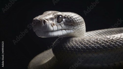 close up of a snake reptile animal nature wildlife generative ai