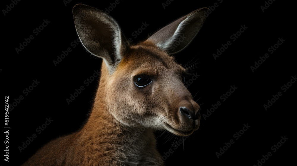 Fototapeta premium kangaroo animal wildlife nature mammal generative ai
