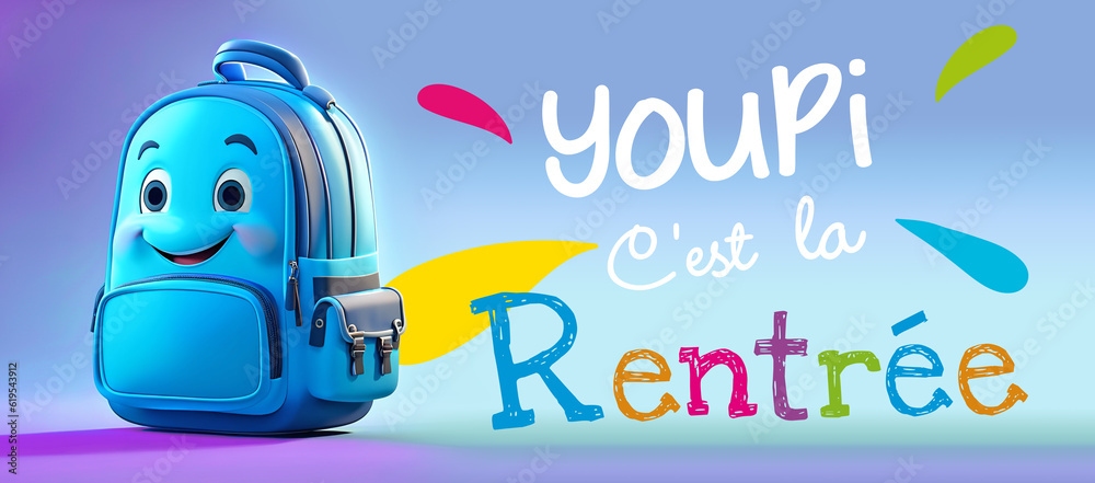 Guirlandes Fanions Rentrée Scolaire Lot 2 Guirlande "enfin