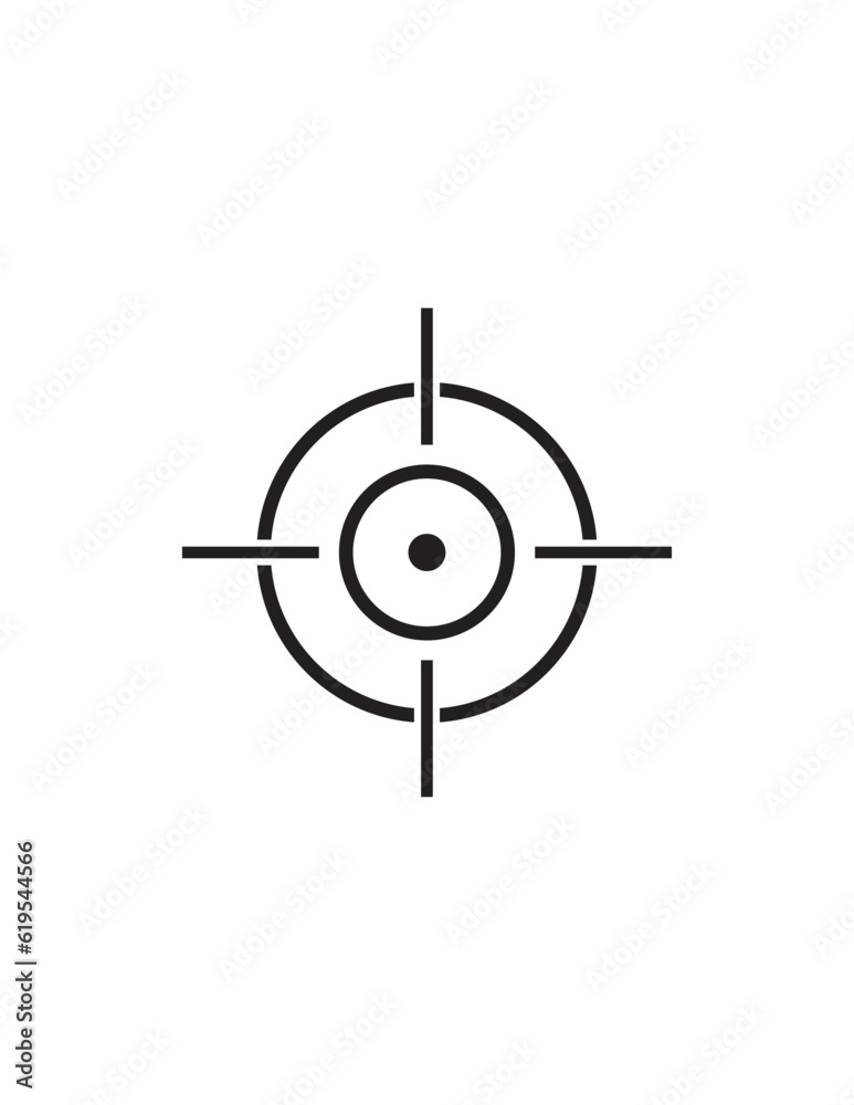 Target vector icon. Target vector icon.