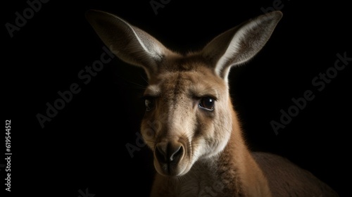 kangaroo animal wildlife nature mammal generative ai © KWY