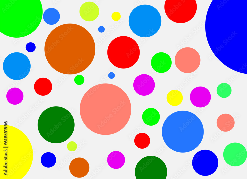 seamless pattern with multicolored circles