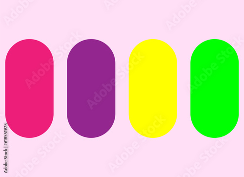 set of colorful paper