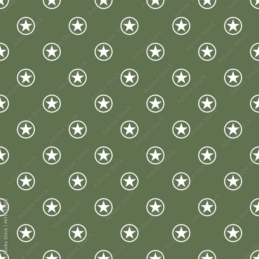 Army star seamless pattern vector illustration. Army star seamless pattern vector illustration.