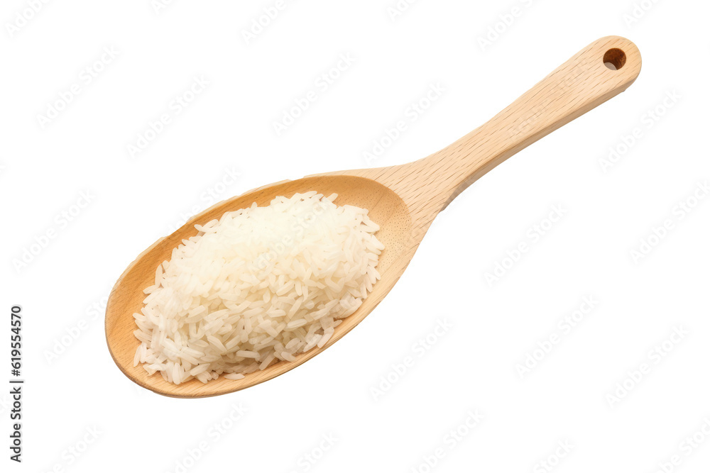 kitchen Rice pale on transparent background (PNG). Generative AI. kitchen Rice pale on transparent background (PNG). Generative AI.