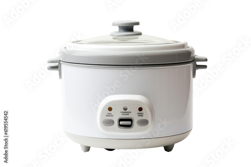 : kitchen Rice cooker on transparent background (PNG). Generative AI.