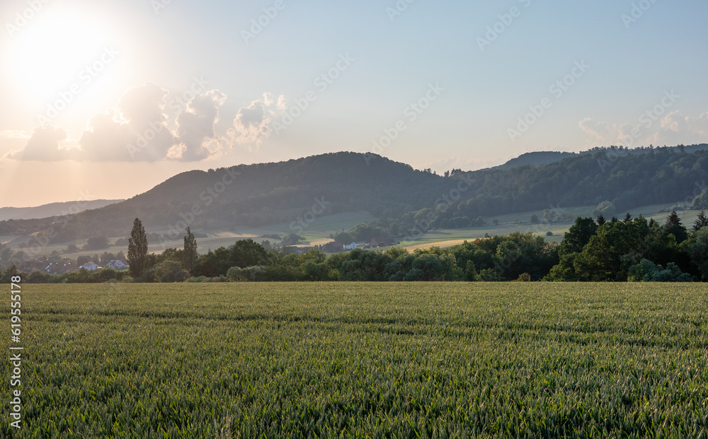 Landscape on the country in sunshine