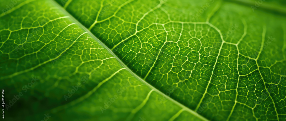 Intricate Patterns of a Close-Up Green Leaf: A Macro Masterpiece. Generative AI Intricate Patterns of a Close-Up Green Leaf: A Macro Masterpiece. Generative AI
