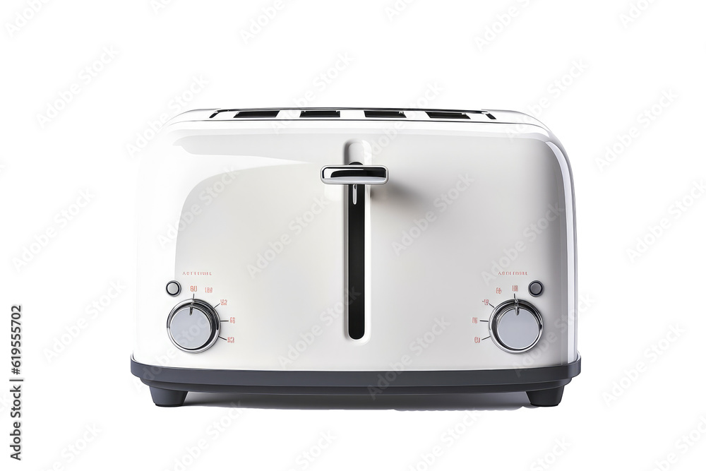 kitchen Toaster on transparent background (PNG). Generative AI. kitchen Toaster on transparent background (PNG). Generative AI.