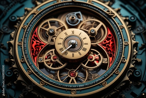 machinery of a high luxury mechanical watch