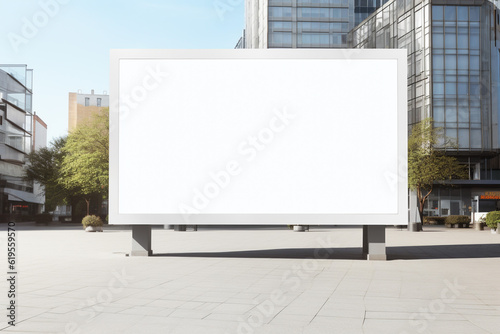 blank billboard for advertisement, blank billboard mockup, Generative AI. 