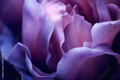 Exquisite Botanical Beauty: Purple Tulip Petals. Generative AI