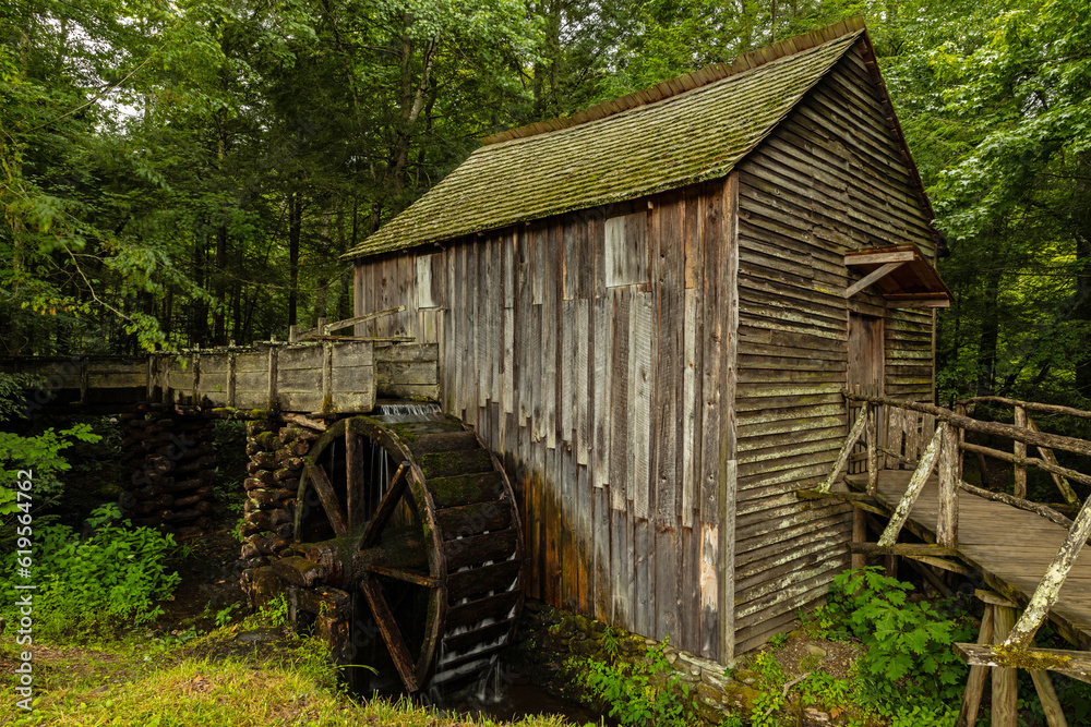 Cades Cove Historical Grist Mill in the Great Smoky Mountains National Park in Tennessee Cades Cove Historical Grist Mill in the Great Smoky Mountains National Park in Tennessee