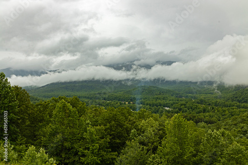 landscape in the eastern Great Smoky Mountains National Park