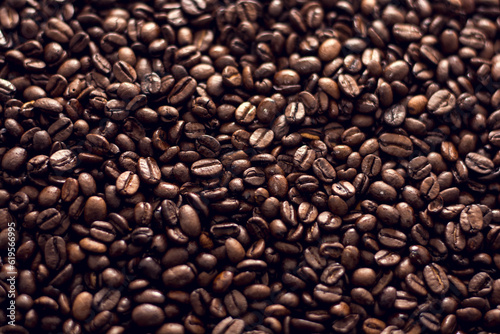 Fototapeta Naklejka Na Ścianę i Meble -  brown coffee seed texture close up