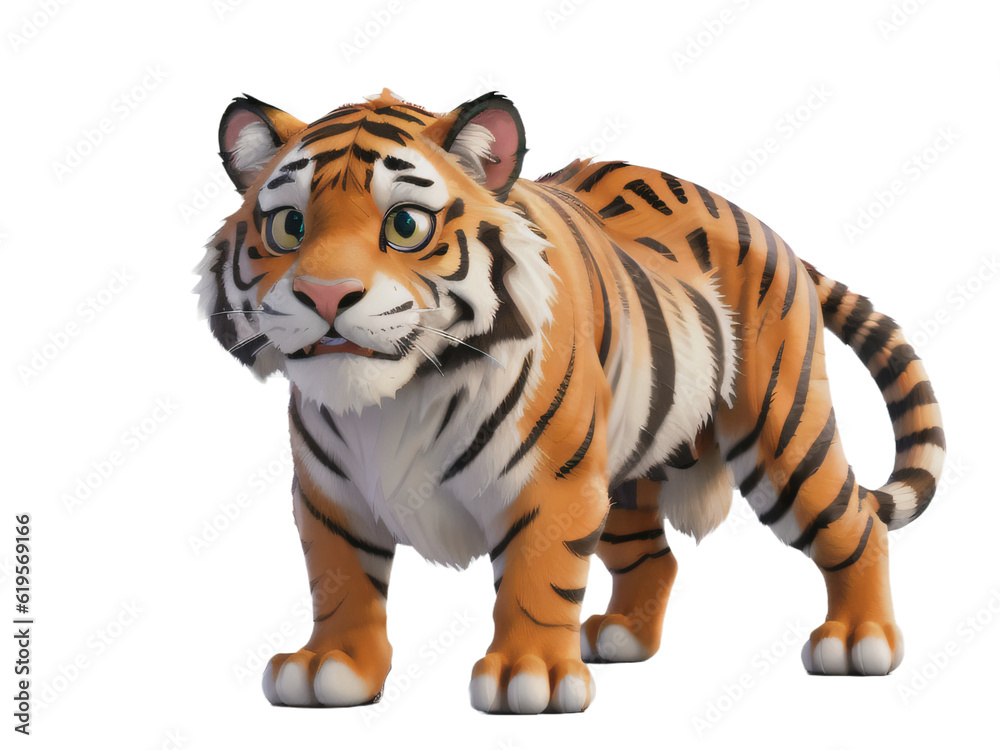 tiger childrens illustration

