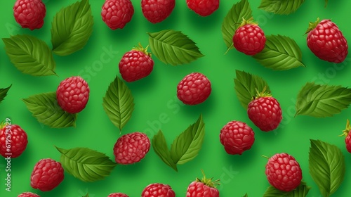 Pink raspberries, berries background. Healthy low calorie fruit razz illustration, Generative AI
