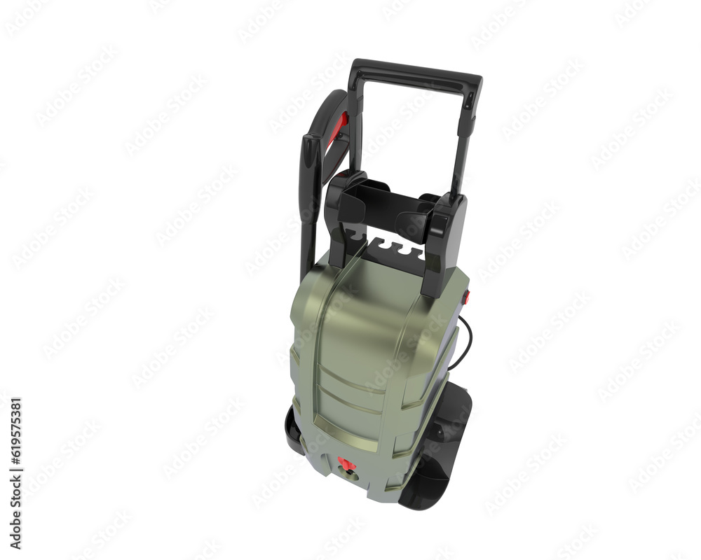 Pressure washer isolated on transparent background. 3d rendering - illustration Pressure washer isolated on transparent background. 3d rendering - illustration