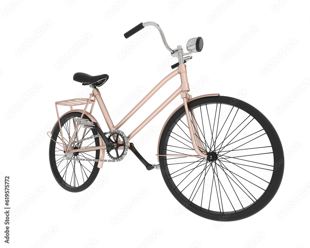 Bicycle isolated on transparent background. 3d rendering illustration Bicycle isolated on transparent background. 3d rendering illustration