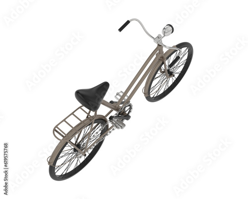 Bicycle isolated on transparent background. 3d rendering illustration © Elena