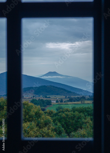 view from the window of the mountain