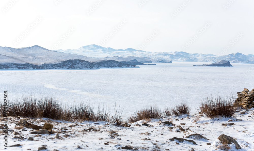Lake Baikal in winter Lake Baikal in winter