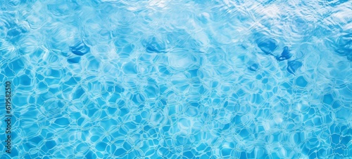 Abstract blue ripped swimming pool water background texture, top view (Generative Ai)