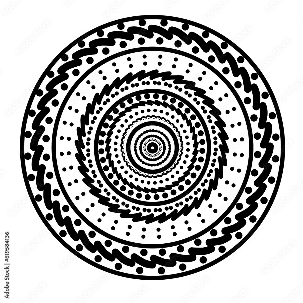 black and white circles black and white circles