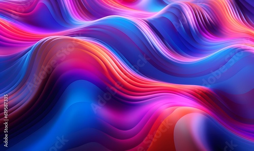 Abstract 3D Background, Dynamic and Ethereal Visual Symphony (AI Generated)