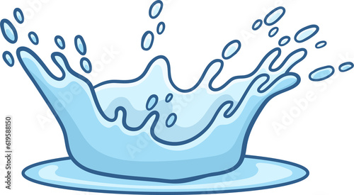 Water splash clipart 