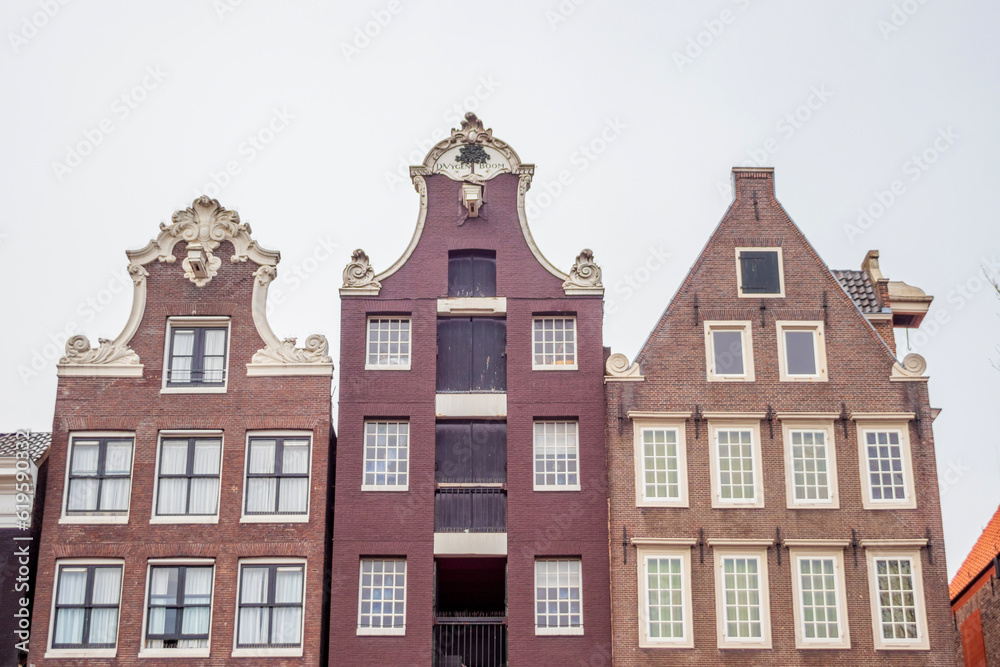 Dutch houses in Amsterdam