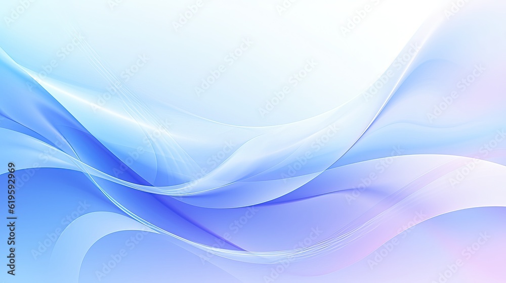 Soft Blue Light Silk Waves background. Abstract soft color design surface with wavy borders and curves. Generative AI. Soft Blue Light Silk Waves background. Abstract soft color design surface with wavy borders and curves. Generative AI.