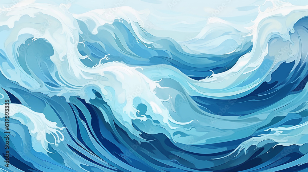 Blue wavy background Blue wavy background