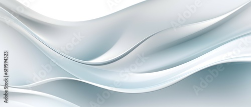abstract silver background with waves - generative ai
