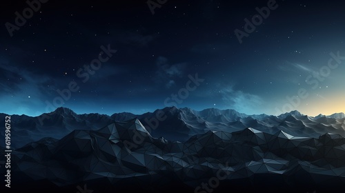 PSD abstract polygonal space low poly dark background