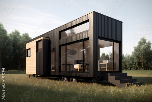 Modern tiny house,ai generated