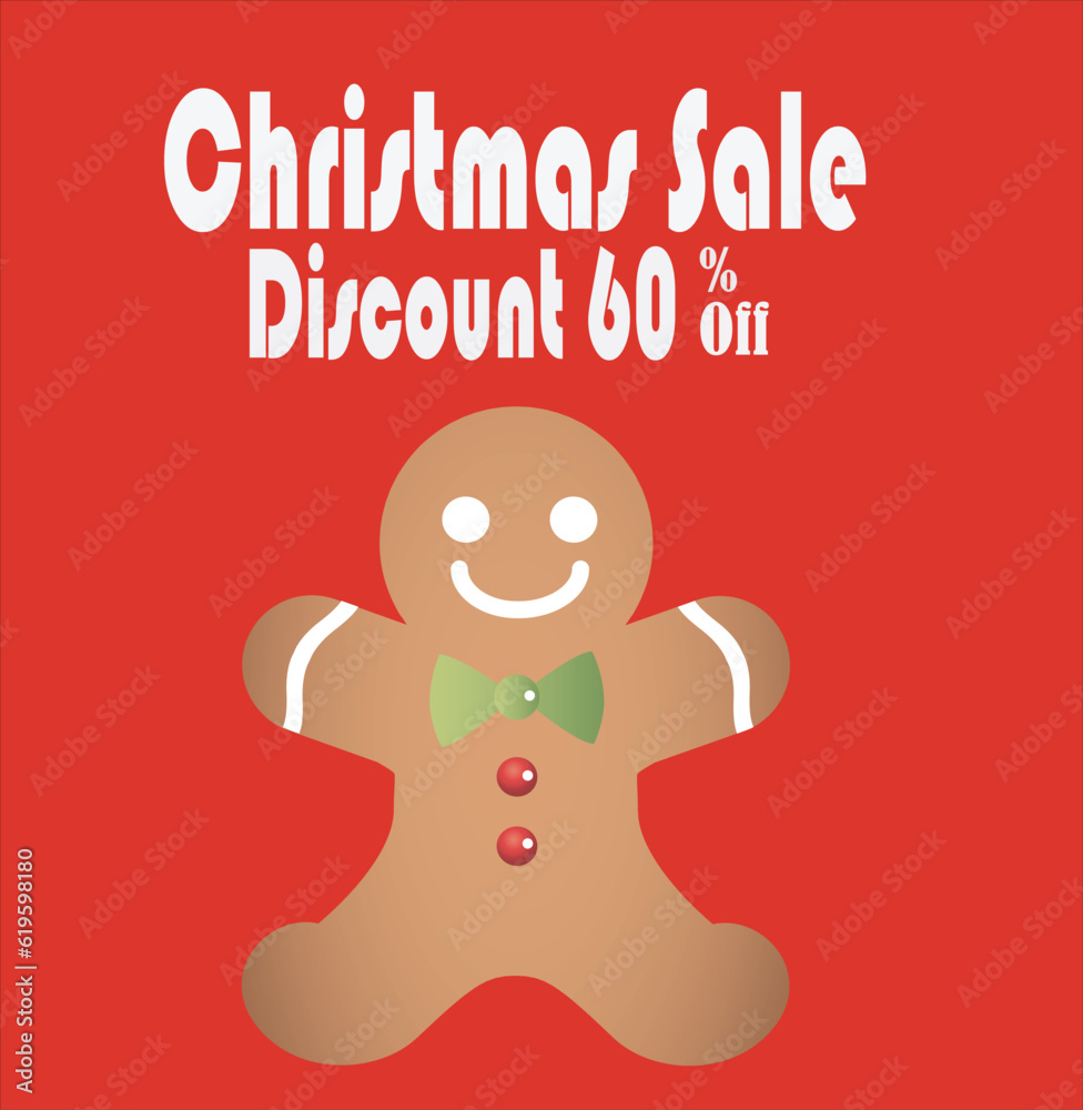 Fototapeta premium Christmast sale promotion banner