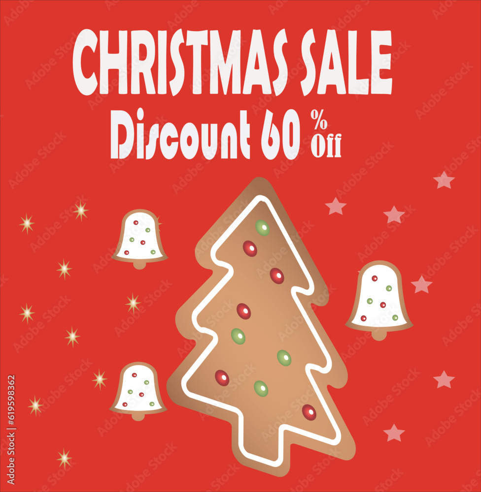Christmast sale promotion banner