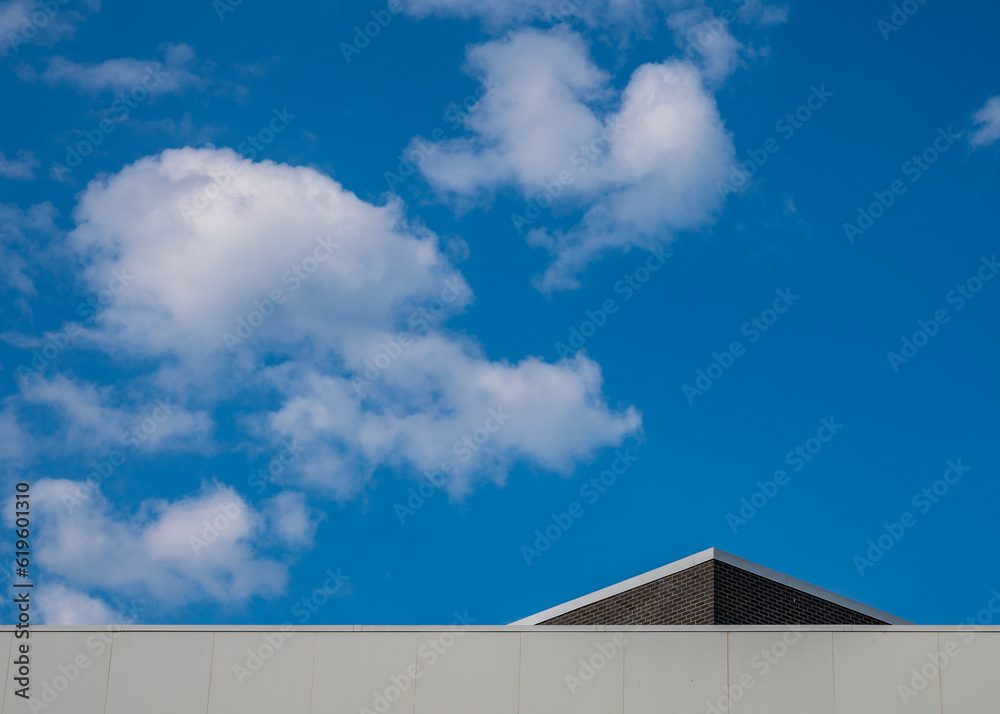 Abstract View of Modern Building and Sky Abstract View of Modern Building and Sky