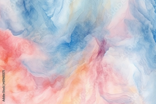 Natural background with a blend of watercolor wash and marble pattern texture. Generative AI