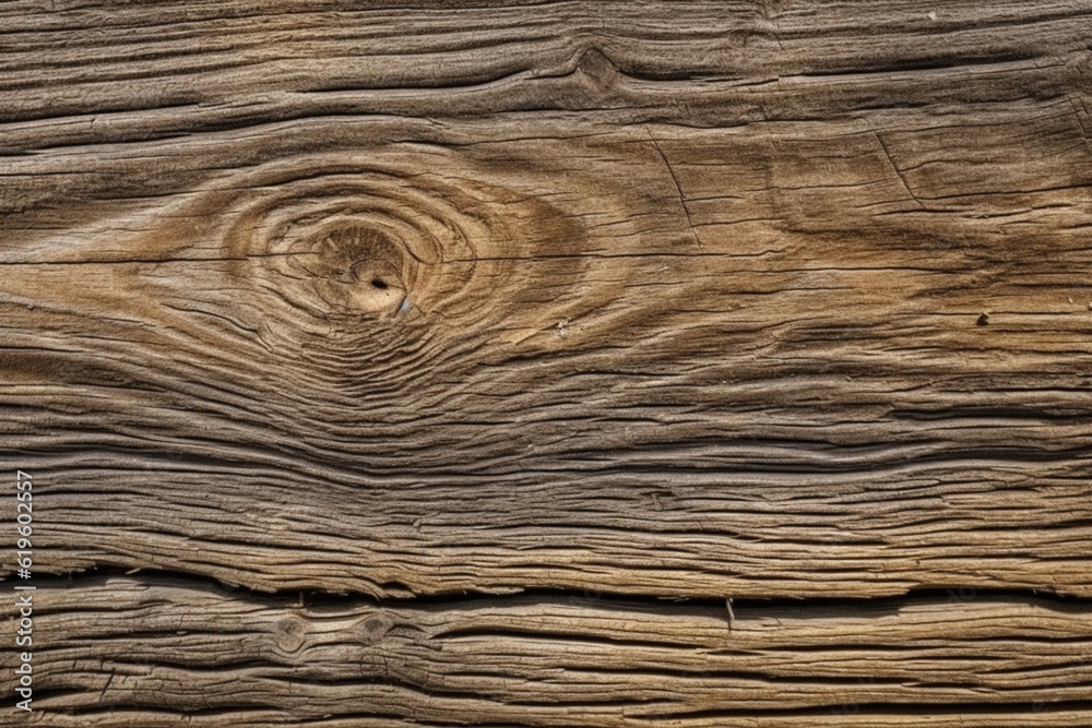 Rough, vivid, weathered wood surface with character. Generative AI Rough, vivid, weathered wood surface with character. Generative AI